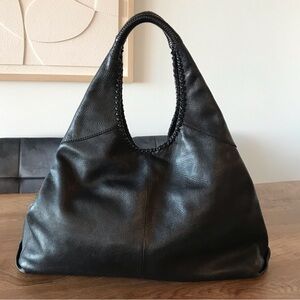 Banana Republic Pebbled Leather Large Triangle Bag